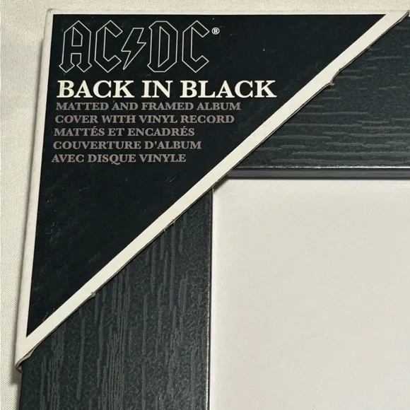 🔥AC/DC 35x22 Framed Album “Back In Black”🎙️🔥